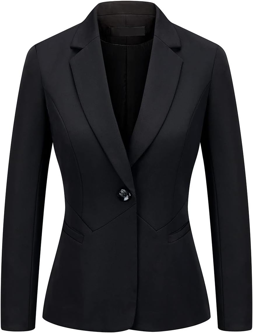 MODFUL Women's 2 Piece Business Suit Pant Set Slim Fit One Button Blazer Jacket Lady Work Suit for Office