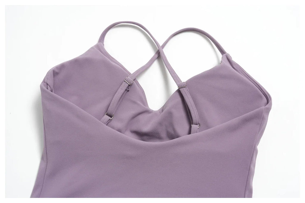 Summer New Yoga Clothing Women Solid V Neck Slim Sports Tank Top Athletic Wear High Waist Butt Lift Mid Pants Gym Fitness Suits