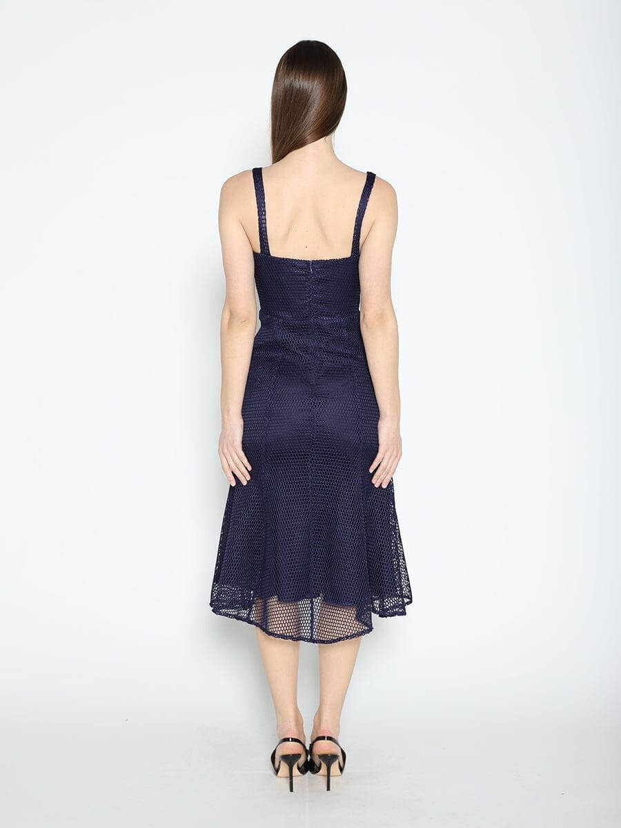 Gracia Fashion Women's Mesh Sleeveless Mermaid Bodycon Dress