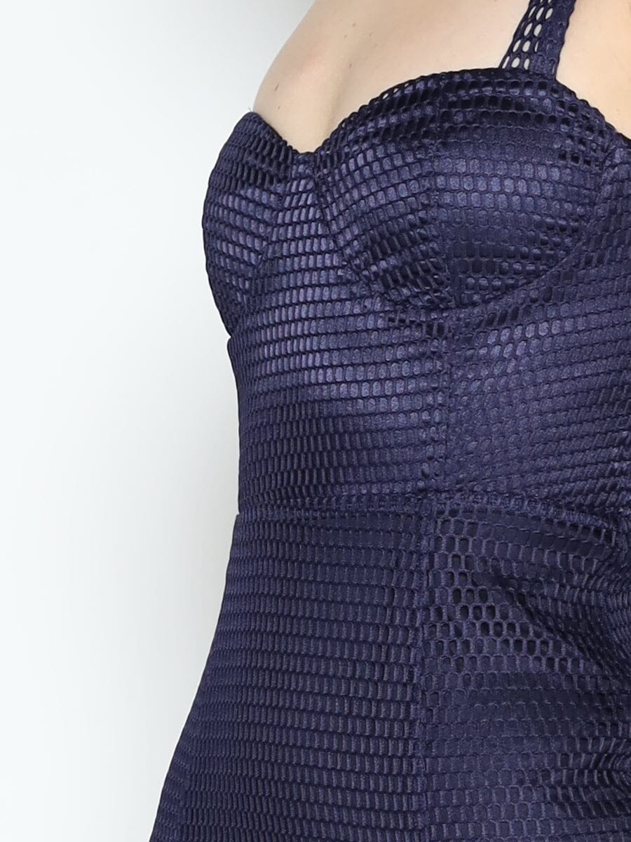 Gracia Fashion Women's Mesh Sleeveless Mermaid Bodycon Dress