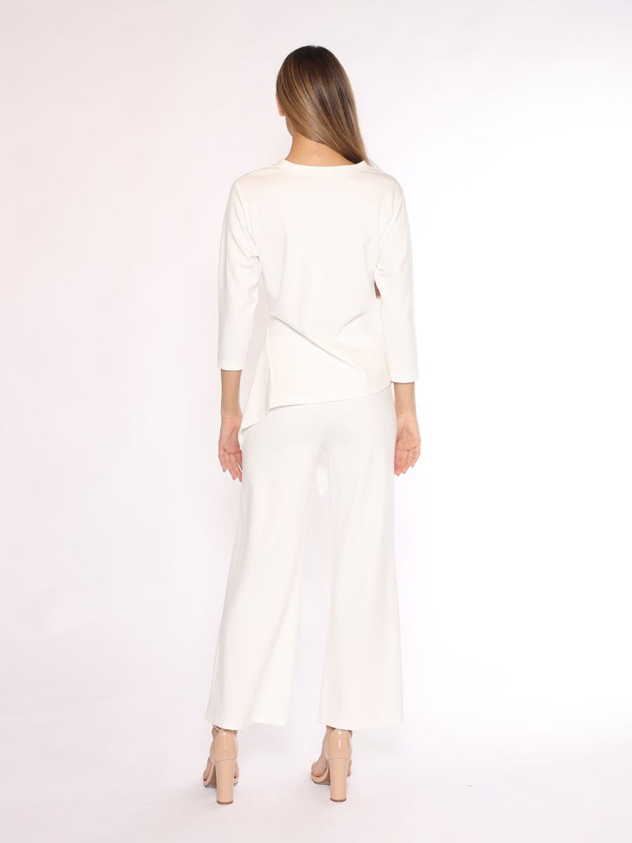 Gracia Fashion Women's Thick Long Sleeve Shirt with Waist Tie